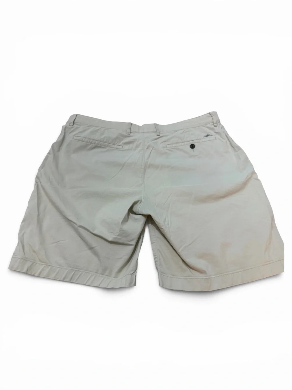 Faherty Light Beige Flat Front Chino Khaki Shorts Size 38